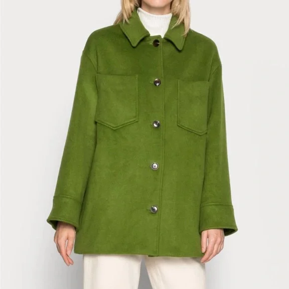 Samsøe Samsøe DIONE loose fit green jacket - Picture 3 of 8